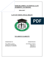 Dr. Ram Manohar Lohiya National Law University, Lucknow.: Vicarious Liability