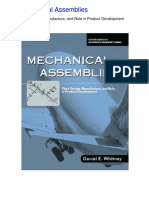 Mechanical Assemblies Their Design Manufacture and Role in Product Development PDF