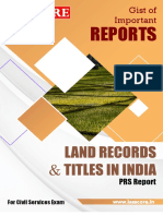 Land Records and Titles in India Binder