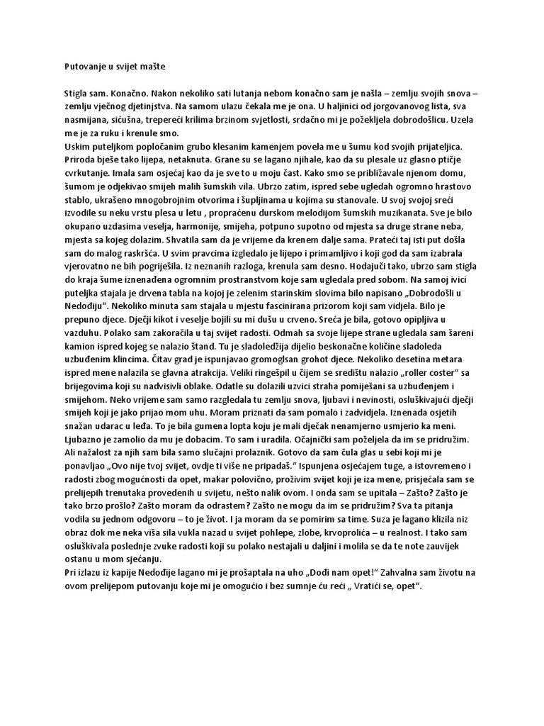 Putovanje u Svijet Mašte PDF