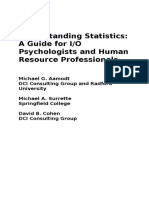 Understanding Statistics: A Guide For I/O Psychologists and Human Resource Professionals