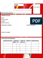 Coca-Cola - Mantra - Application Form