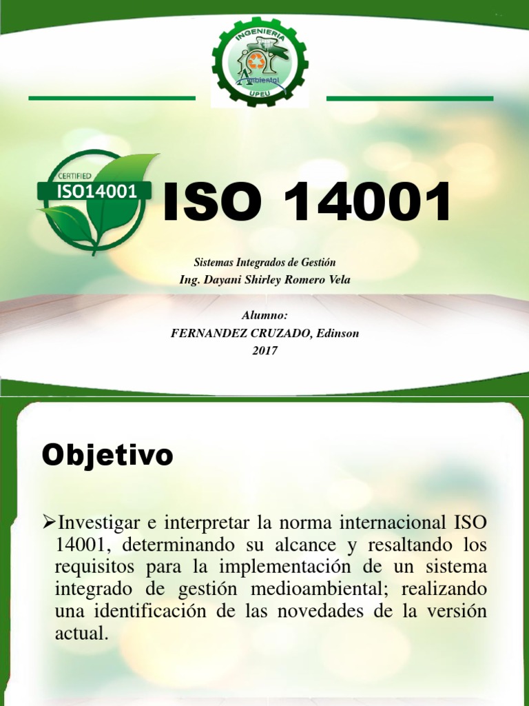 Norma ISO 14001:2015 y SGA | PDF | Planificación | Entorno natural