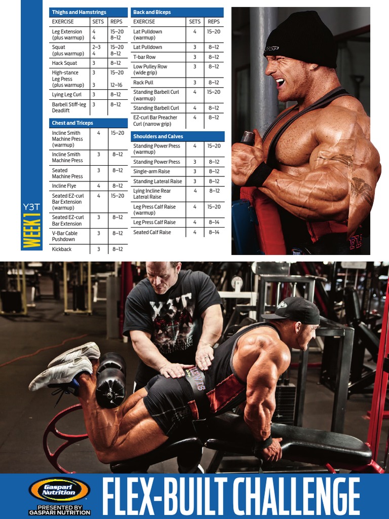 Y3T Flex-Built Challenge Workout Plan | PDF