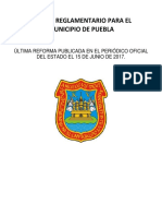 Codigo Reglamentario para el Municipio de Puebla