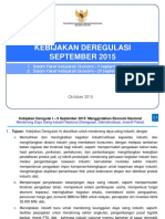 Sosialisasi Kebijakan Deregulasi - Kementerian Koordinator Bidang Perekonomian