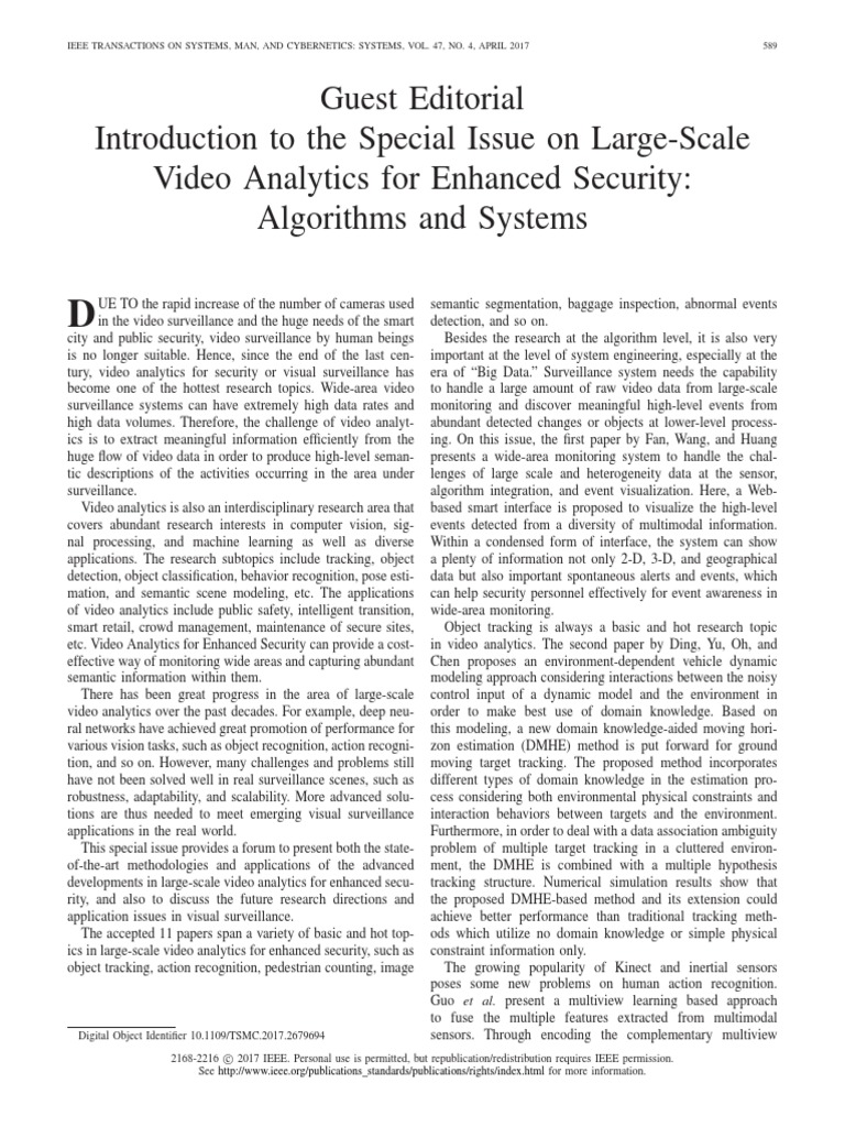 Large-Scale Video Analytics for Security | PDF | Surveillance ...