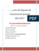 Proyecto Espacio de Construccion Juvenil-2017