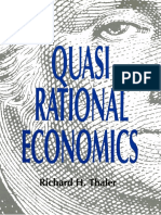 Quasi Rational Economics - Thaler Richard