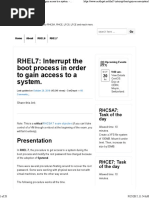 RHEL7_ Interrupt the Boot Process in Order to Gain Access to a System