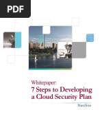 7 Steps To Developing A Cloud Security Plan: Whitepaper