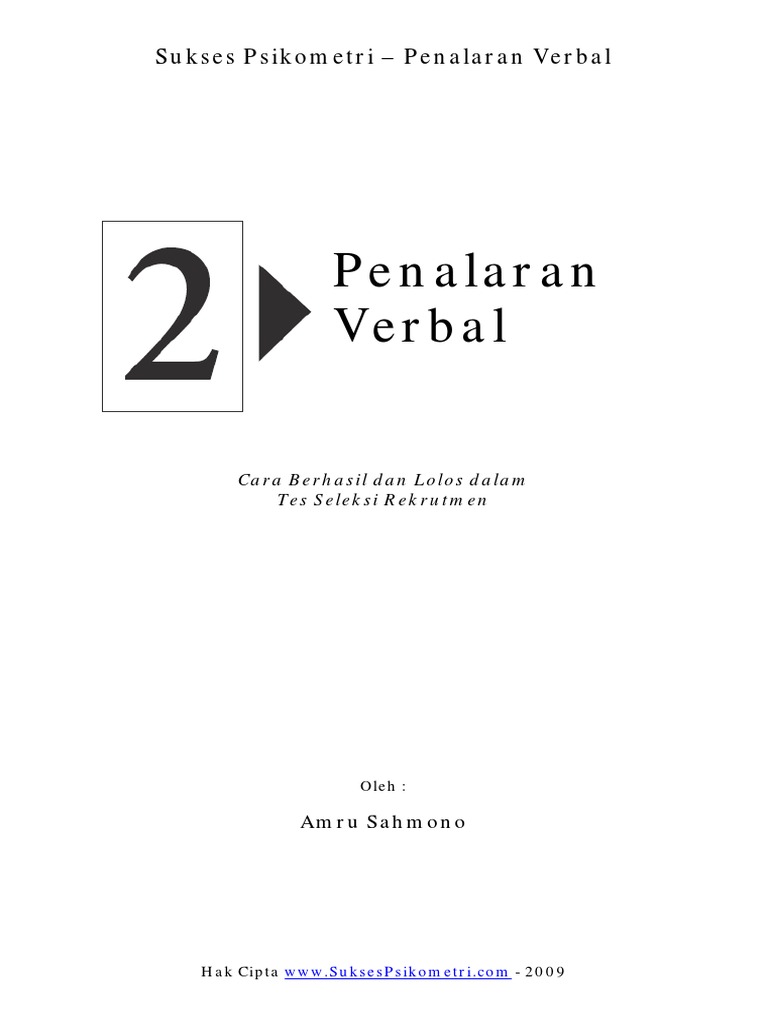 Psikotes Penalaran Verbal