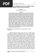 Download Assessing Academic Self-Regulated Learning among Filipino College Students The Factor Structure and Item Fit by Carlo Magno SN36240452 doc pdf