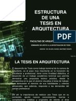 Estructura de Una Tesis en Arquitectura