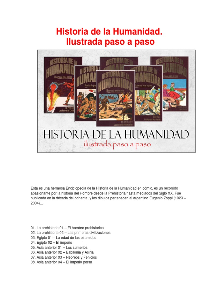 Historia de La Humanidad Ilustrada Paso A Paso | PDF