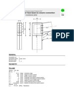 Design of Fixed Beam-To-Column Connection: EN 1993-1-8:2005/AC:2009