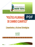 (PPT) Política Nacional de Cambio Climático