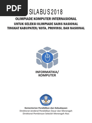 Silabus Osn Informatika Komputer 2018
