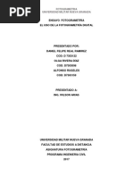 Ensayo Usos de La Fotogrametria Digital