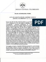 Acta de Constitucion Del Supremo Consejo458