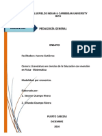 Trabajo Final de Pedagogia General