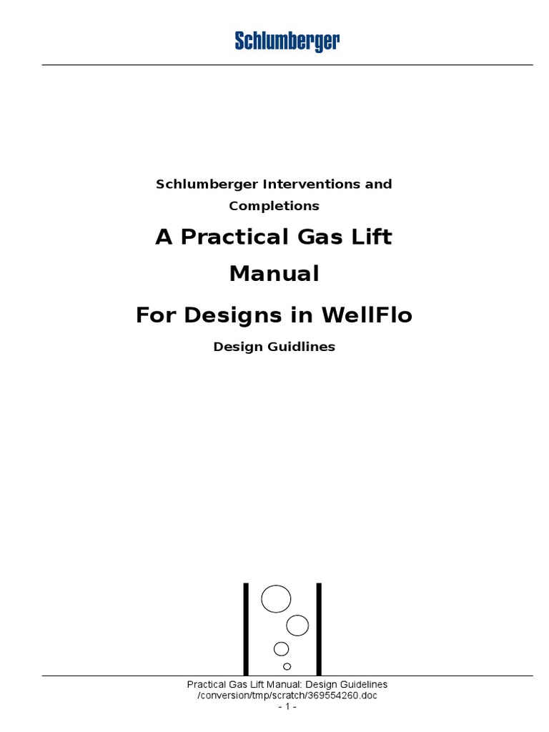Practical Gas Lift Manual PDF Petroleum Reservoir Lift (Force)