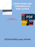 Sistem Energi Dan Termoregulasi Pada Latihan