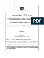 Decreto 2762 2001