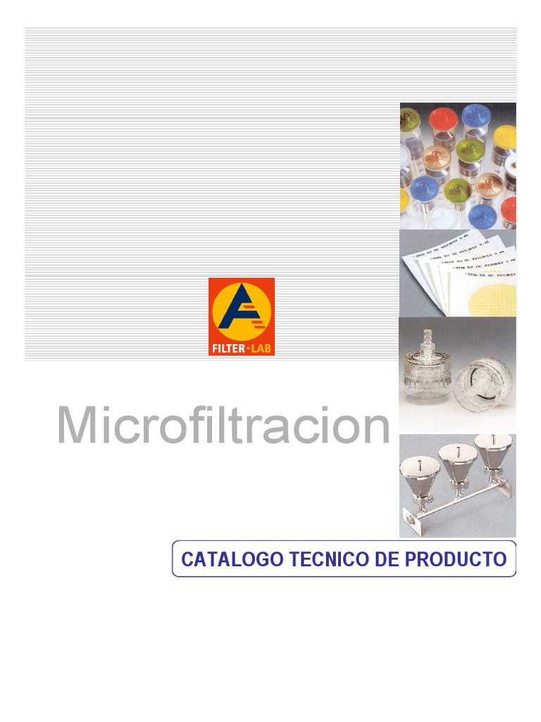 Catalogo Filterlab Microfiltracion 2010 PDF | PDF | Esterilización ...