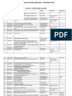 Class Schedule TOX 200, September - December 2017.: Toxins As Weapons I: Arrow Poisons To Bioterrorism