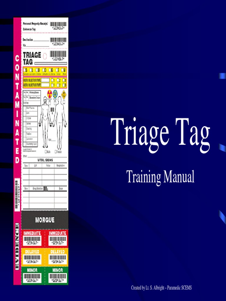Triage Tags Manual 2 PDF Emergency Management Health Sciences