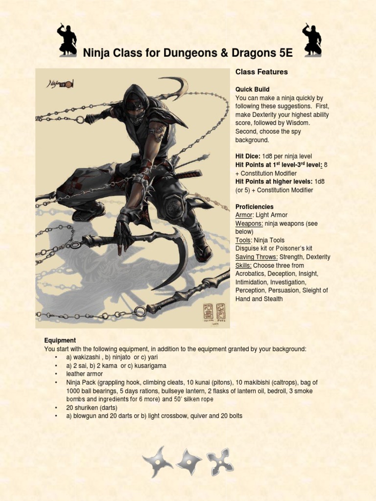 Ninja_5e_v1_5 Ninja Weaponry