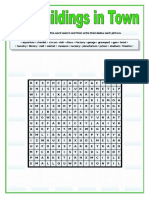 Buildings in Town Wordsearch Information Gap Activities Picture Description Exe 82637