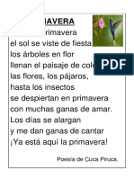 Poesía A La Primavera