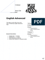 2016 English Advanced Year 11 Prelim Exit Examination