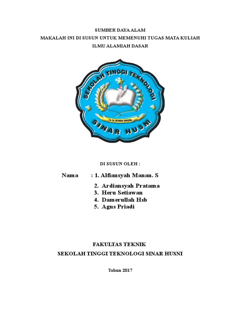 Makalah Sumber Daya Alam