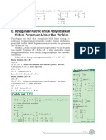 Aplikasi Matriks Untuk Sistem Persamaan Linear PDF
