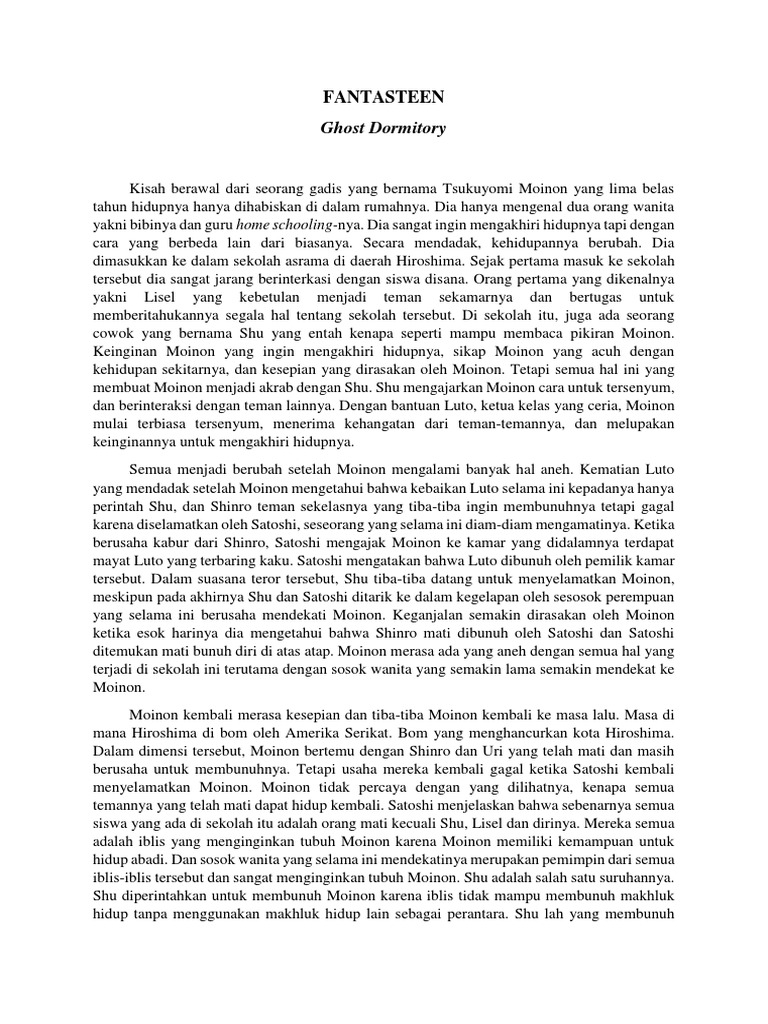 FANTASTEEN (Ghost Dormitory)