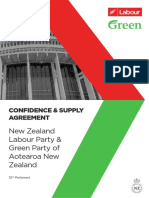 Labour and Green Party Confidence and Supply Agreement