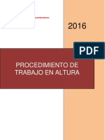 Procedimiento de Trabajo en Altura 2016