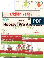 English Year 2 Slideshow Unit 1