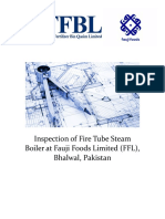 Inspection of Fire Tube Steam Boiler a=