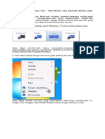 Cara Setting Dual View