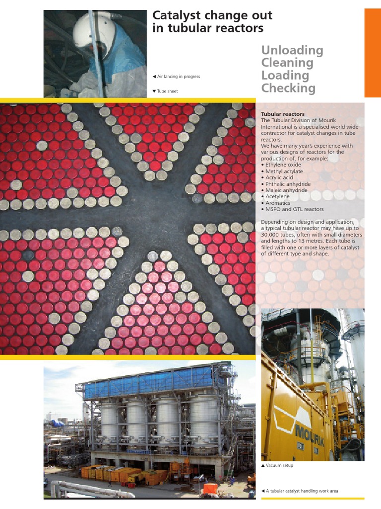 Catalyst Change Out in Tubular Reactors ENGELS PDF PDF Vacuum Tube