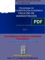 Clase #01 Maestría en Construcción Moderna - Investigación I-UNFV