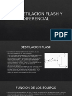 Destilación flash y diferencial: equipos y funciones