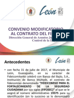 Presentación Convenio Modificatorio FIFOSEC