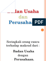 Badan Usaha Dan Perusahaan