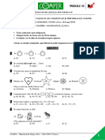 Subiect Si Barem Matematica EtapaII ClasaI 14-15