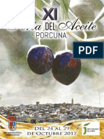 Libreto XI Feria Del Aceite Ciudad de Porcuna